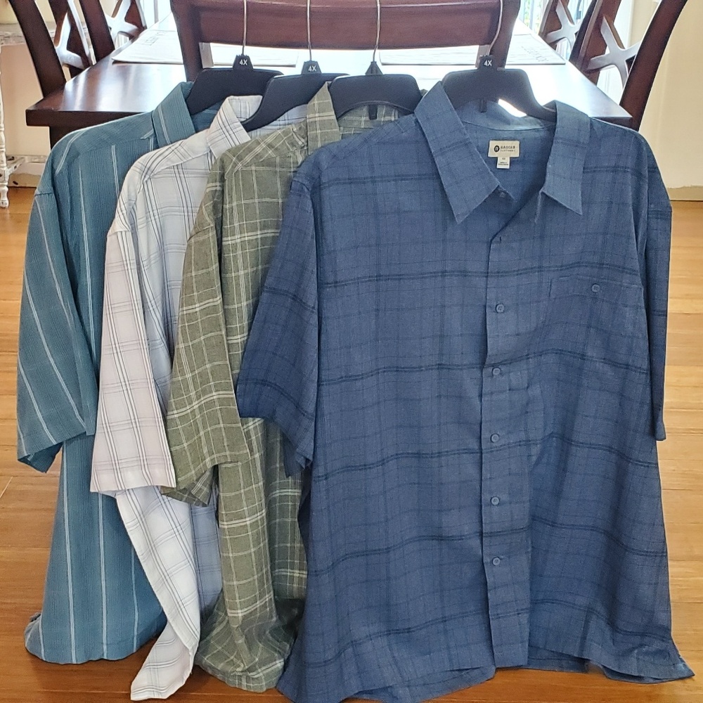 NWT Haggar 4X Lot Mens shirts